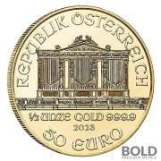 2023 Gold 1/2 oz Austria Philharmonic BU