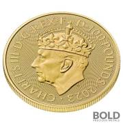 2023 Gold 1 oz Royal Mint King Coronation Crown BU