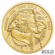 2023 Gold 1 oz Great Britain Myths & Legends: Merlin Coin BU