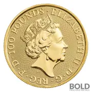 2023 Britain Tudor's Beasts Yale of Beaufort 1 oz Gold BU Coin