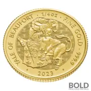 2023 Great Britain Tudor's Beasts: Yale of Beaufort - 1/4 oz Gold BU