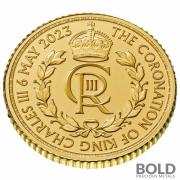 2023 Gold 1/10 oz Royal Mint King Coronation Crown BU