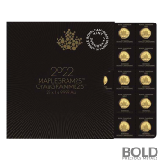 2022 Gold 25 Gram Canada Maple Gram - 25x1 gram