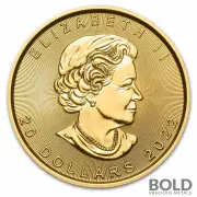 2022 Gold Canadian Maple Leaf - 1/2 oz