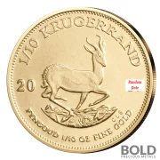 Gold South African Krugerrand *Random Date* - 1/10 oz