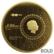 2021 Gold Tokelau Vivat Humanitas 1/10 oz Prooflike