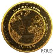 2022 Gold Tokelau Terra 1/10 oz Prooflike