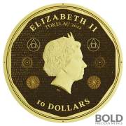 2022 Gold Tokelau Vivat Humanitas 1/10 oz Prooflike