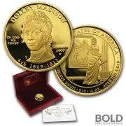 2007-W Gold First Spouse Dolley Madison Proof - 1/2 oz