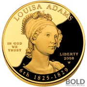 2008-W Gold First Spouse Louisa Adams Proof - 1/2 oz