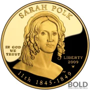 2009-W Gold First Spouse Sarah Polk PCGS PR69 DCAM Proof - 1/2 oz