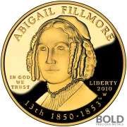 2010-W Gold First Spouse Abigail Fillmore Proof - 1/2 oz