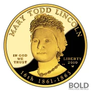 2010-W Gold First Spouse Mary Todd Lincoln Proof - 1/2 oz