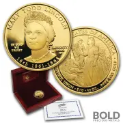 2010-W Gold First Spouse Mary Todd Lincoln Proof - 1/2 oz