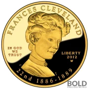 2012-W Gold First Spouse Frances Cleveland (1st Term) Proof - 1/2 oz