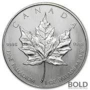 Palladium Canadian Maple Leaf *Random Date* - 1 oz