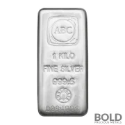 Australian Bullion Co (ABC) Silver Cast Bar - 1 Kilo