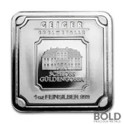 Silver 1 oz Geiger Edelmetalle Square Bar (*no capsule)