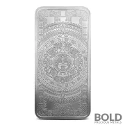 Silver 10 oz Aztec Calendar Bar