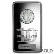 Silver 10 oz Morgan Bar