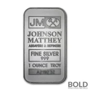 Silver - 1 oz Johnson Matthey Bar