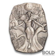 Silver 10 oz Argentia Goddess Mara UHR Antiqued Bar