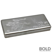 Silver 100 oz SilverTowne Pony Express Cast Bar