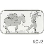 1 oz SilverTowne Retro Prospector Silver Bar