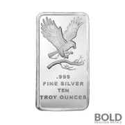 Silver 10 oz Random Eagle Bar (our choice)