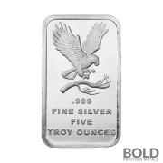 Silver 5 oz SilverTowne Eagle Bar