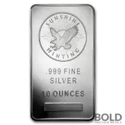 Silver 10 oz Sunshine Mint Bar