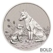 2022 Silver 2 oz Australia Next Generation Mother & Baby Dingo Piedfort