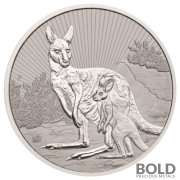 2023 Silver 2 oz Perth Mint Next Generation: Mother & Baby Kangaroo Piedfort