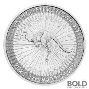 2021 Australian Perth Kangaroo 1 oz Silver BU