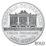 2021 Austria Philharmonic 1 oz Silver BU