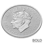 2023 Silver 1 oz Royal Mint King Coronation Crown BU