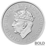 2023 Silver 1 oz Royal Mint King Coronation Crown BU