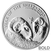 2015 Silver Great Britain Lunar Year of the Sheep - 1 oz