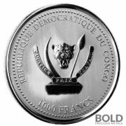 2022 Silver 1 oz Congo Shoebill Stork Coin BU