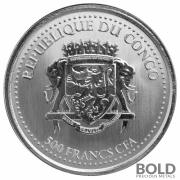 2023 Silver 1 oz Congo Gorilla BU Coin