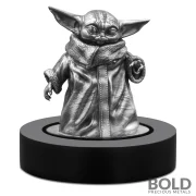 2021 Star Wars Mandalorian The Child 150g Silver Miniature Statue