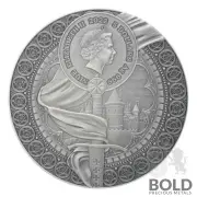 2022 Silver Niue Heroines: Joan of Arc 2 oz Antique High-Relief Coin
