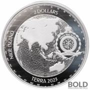 2023 Silver 1 oz Niue Terra BU Coin
