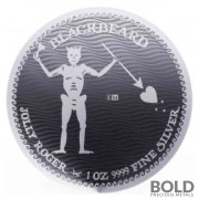 2023 Silver 1 oz Niue Jolly Roger: Blackbeard BU