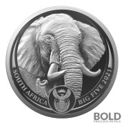 2021 South Africa Big Five II Elephant 1 oz Silver BU