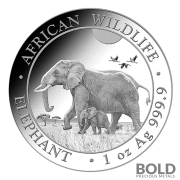 2022 Silver Somalia Elephant - 1 oz