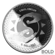 2020 Silver Tokelau Equilibrium: Dualism 1 oz Prooflike