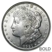 Silver Morgan Dollar 1921 - BU