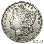 Silver Morgan Dollar 1921 - VG