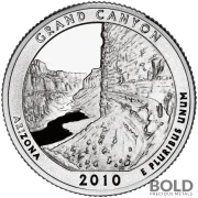 2010-S Silver Proof America the Beautiful Quarter - GRAND CANYON